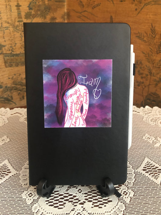 I Am Enough - Printed Hard Cover College Ruled Journal