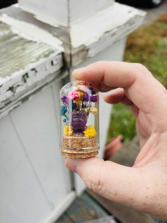 Purple Flourite Labubu 2.25" Dome Jar