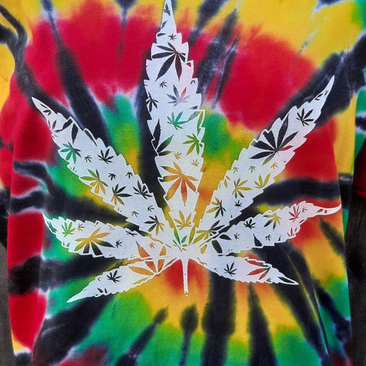 Pot Leaf Tie Dye