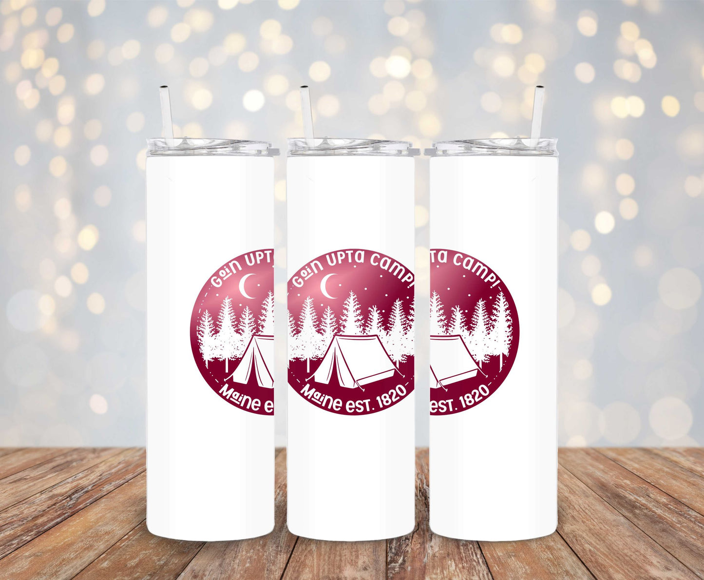 Maine Goin Upta Camp 20oz Skinny Tumbler