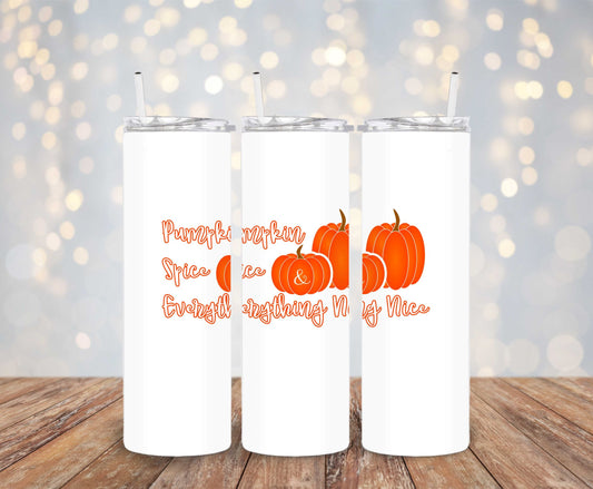 Pumpkin Spice 20oz Skinny Tumbler