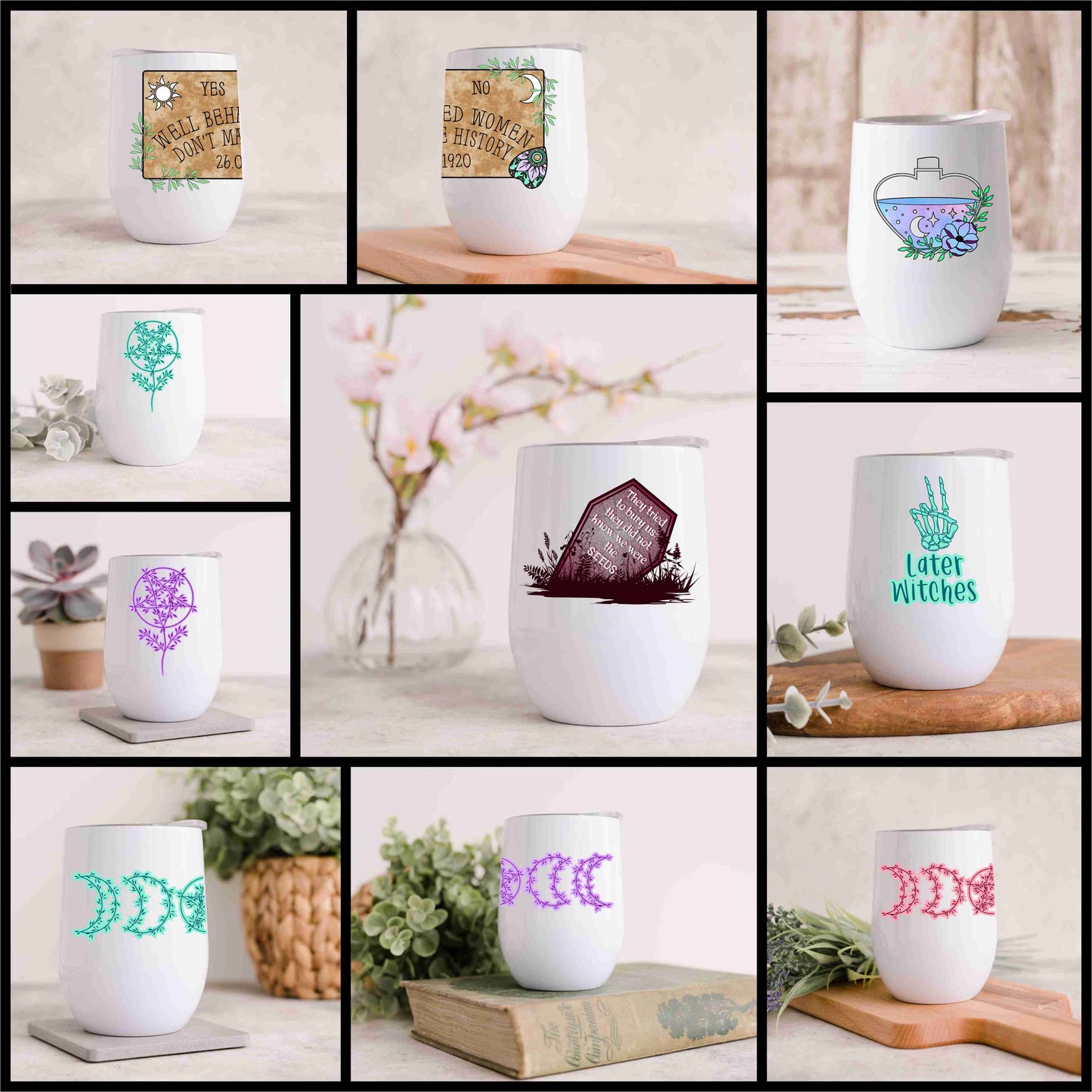 Witchy 12 Oz Wine Tumbler