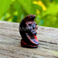 Skull Face Moon Carving - Small
