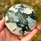 Druzy White Moss Agate Large Sphere