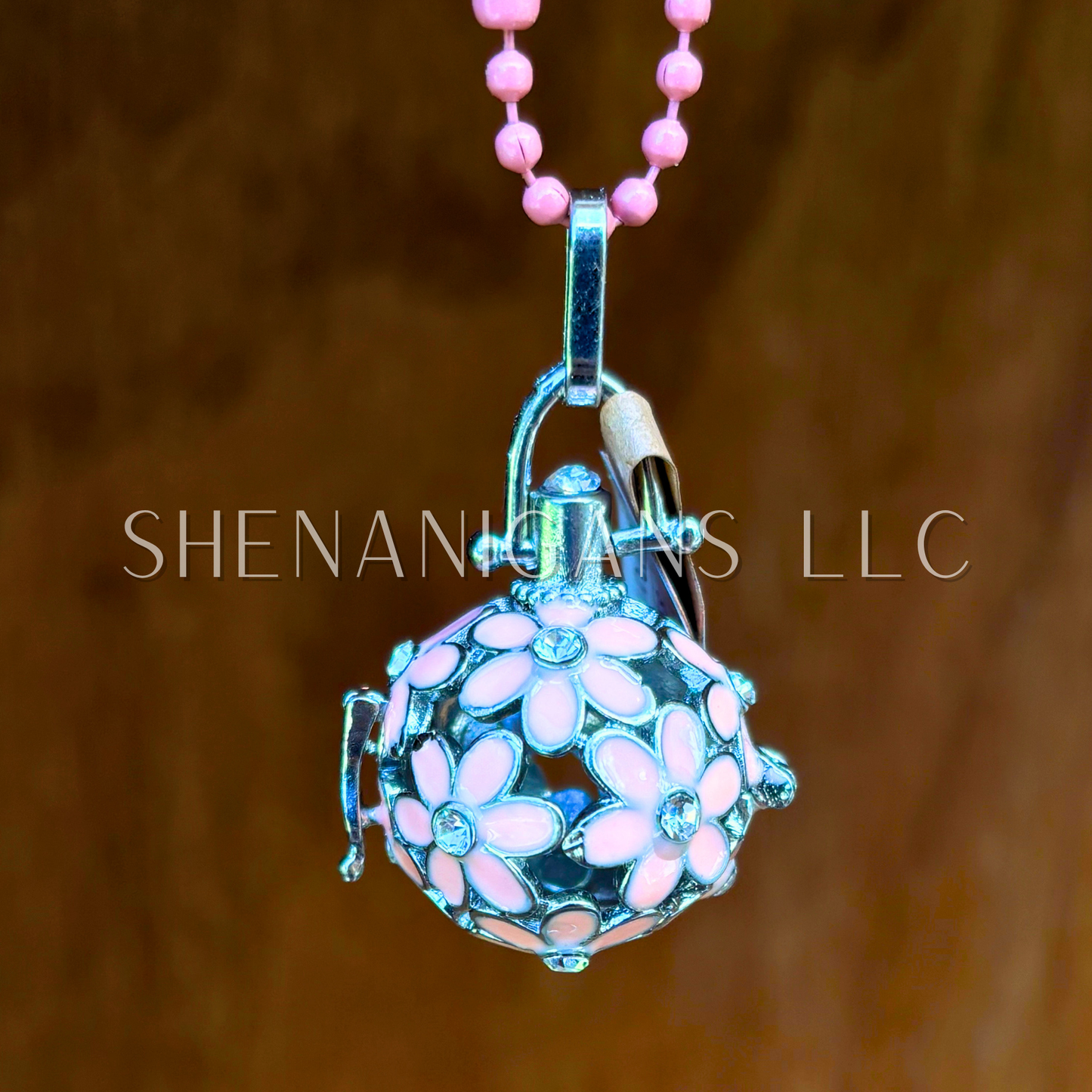 Flower Cage Crystal Holder Pendant – Adjustable Cage for Interchangeable Crystals