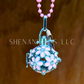 Flower Cage Crystal Holder Pendant – Adjustable Cage for Interchangeable Crystals
