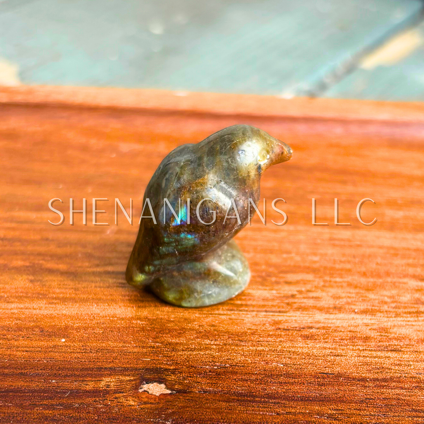 Sitting Raven - Small - Crystal Carving