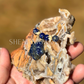 Lapis Lazuli Star Necklace – Crystal Carving with Beads & Bone Detail