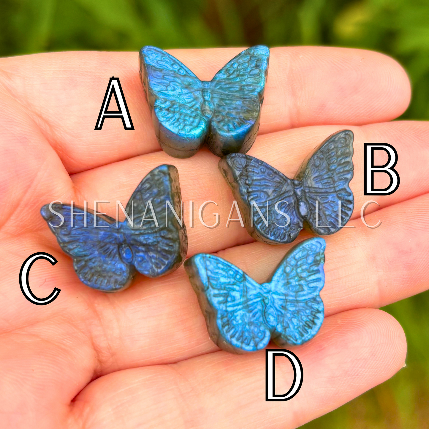 Butterfly - Small Labradorite Flat Carving
