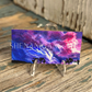 Lightning Mini Tile Painting by IrisISBeauty - Handpainted Micro Art