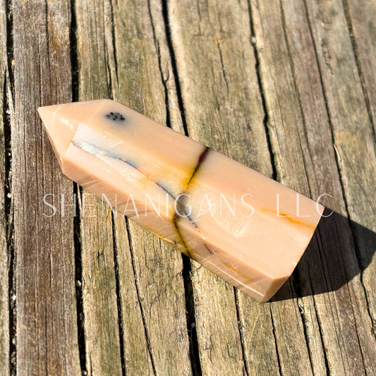 Mookite Jasper Polished Point Mineral Specimen Gemstone Crystal Obelisk Wand