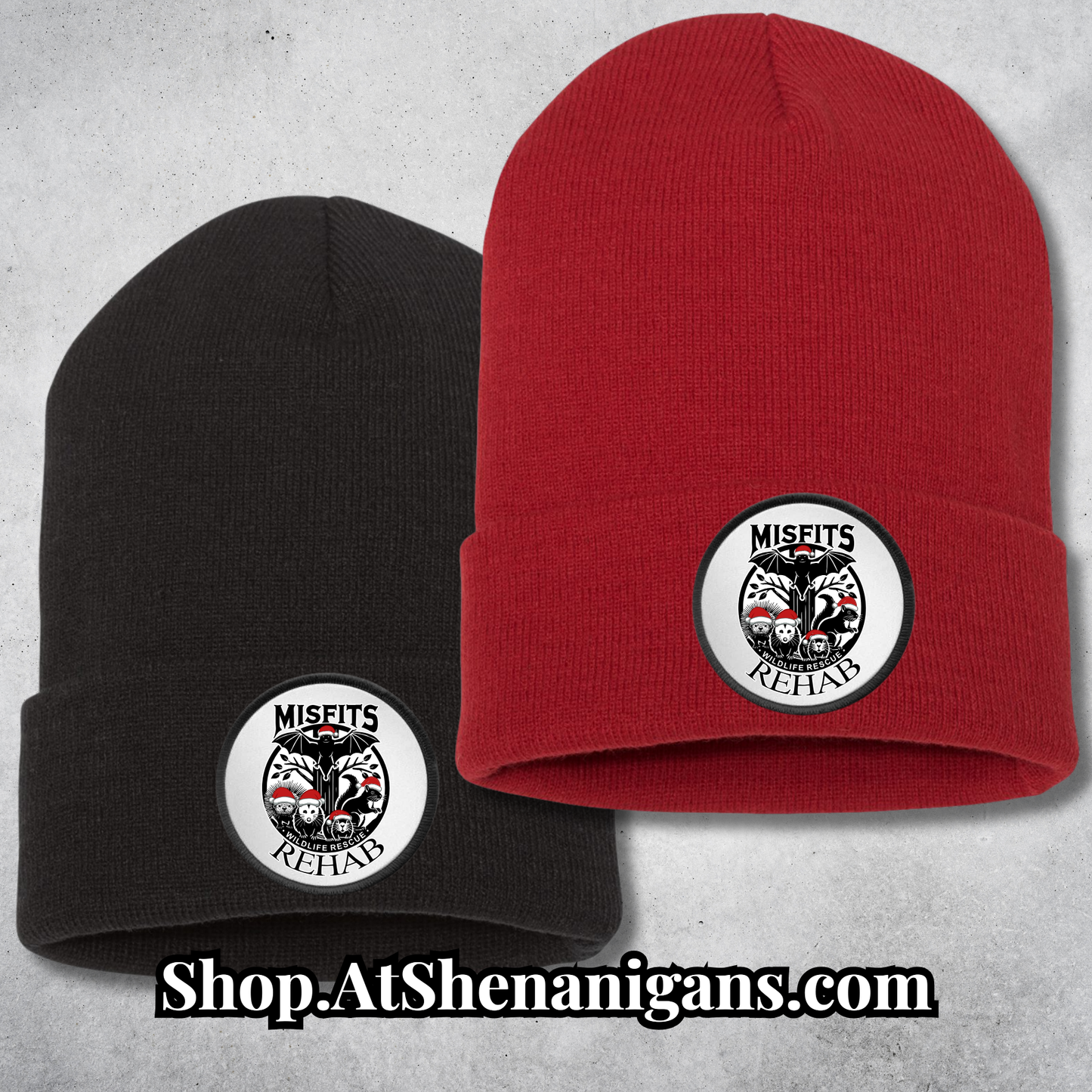 Misfits Rehab Wildlife Support Apparel - Official Merch - Christmas Beanie