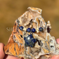 Lapis Lazuli Star Necklace – Crystal Carving with Beads & Bone Detail