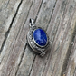 Antiqued Box Pendant - Poison, Pill Locket