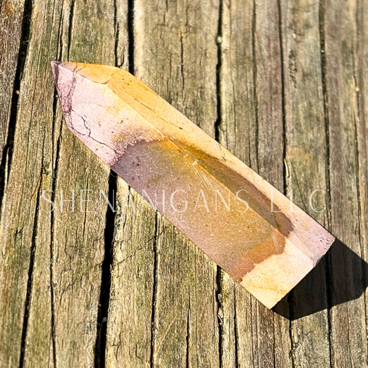 Mookite Jasper Polished Point Mineral Specimen Gemstone Crystal Obelisk Wand