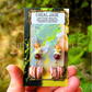 Coral Jade Puffy Heart Earrings
