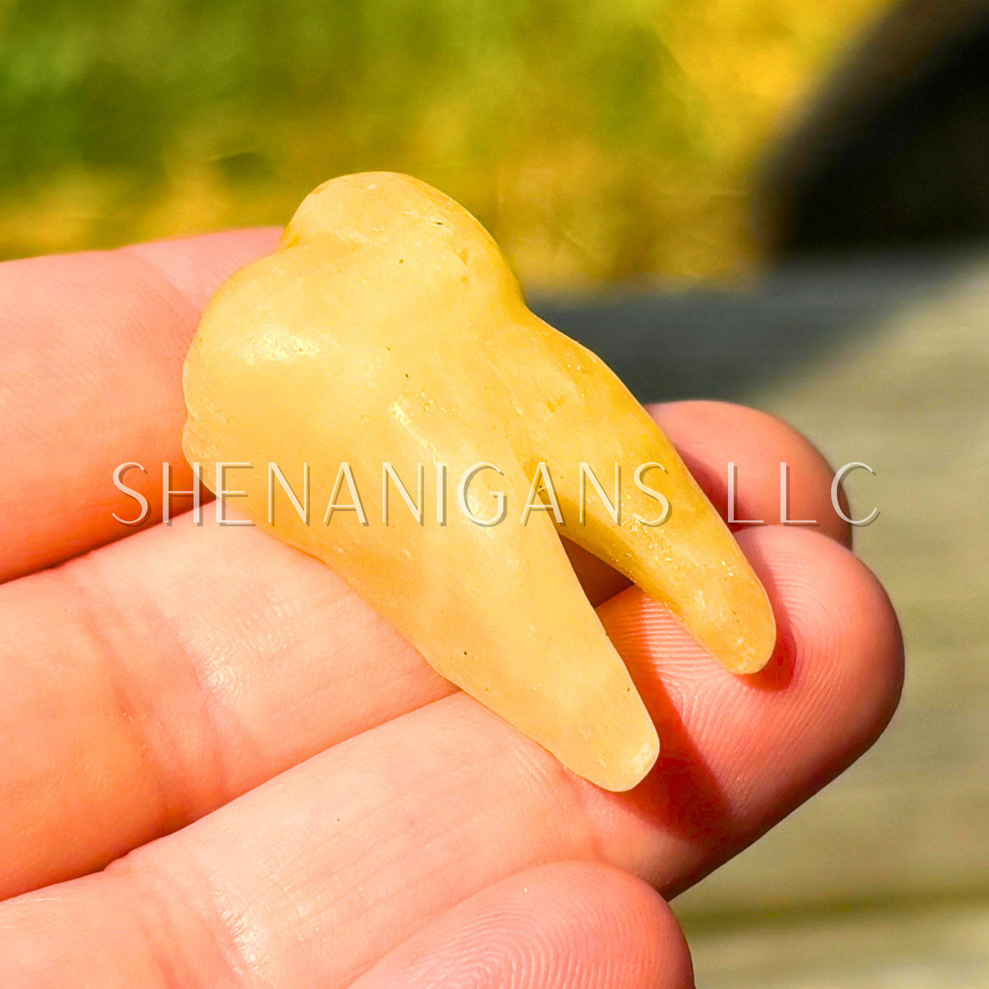 Tooth Teeth Crystal Carving – Strength & Vitality Symbol