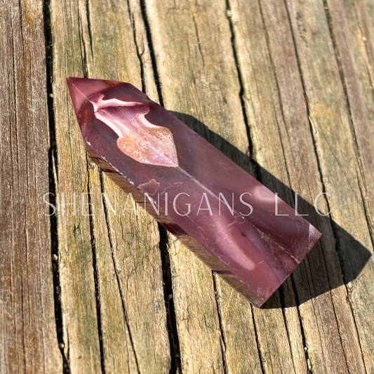 Mookite Jasper Polished Point Mineral Specimen Gemstone Crystal Obelisk Wand