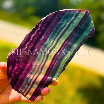 Rainbow Fluorite Slab