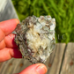 Epidote on Quartz Raw Specimen