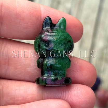 Tiny Little Monster Standing Carving | Whimsical Energy & Protection