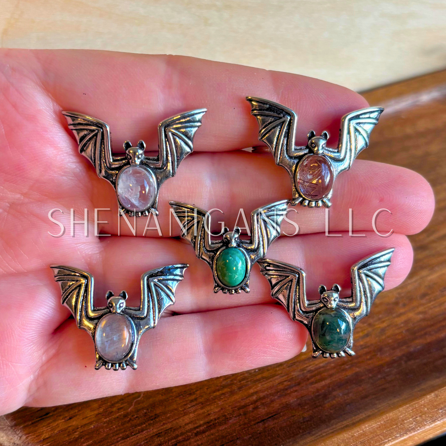 Crystal Bat Ring - Alloy Setting