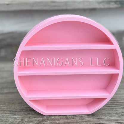 Curio Shelf Full Moon - Represents the Mother, symbolizing life and abundance. - 3 Shelf - Trinket, Desk, Crystal