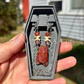 Fire Quartz Bat Necklace – Crystal Carving with Fire Quartz Beads