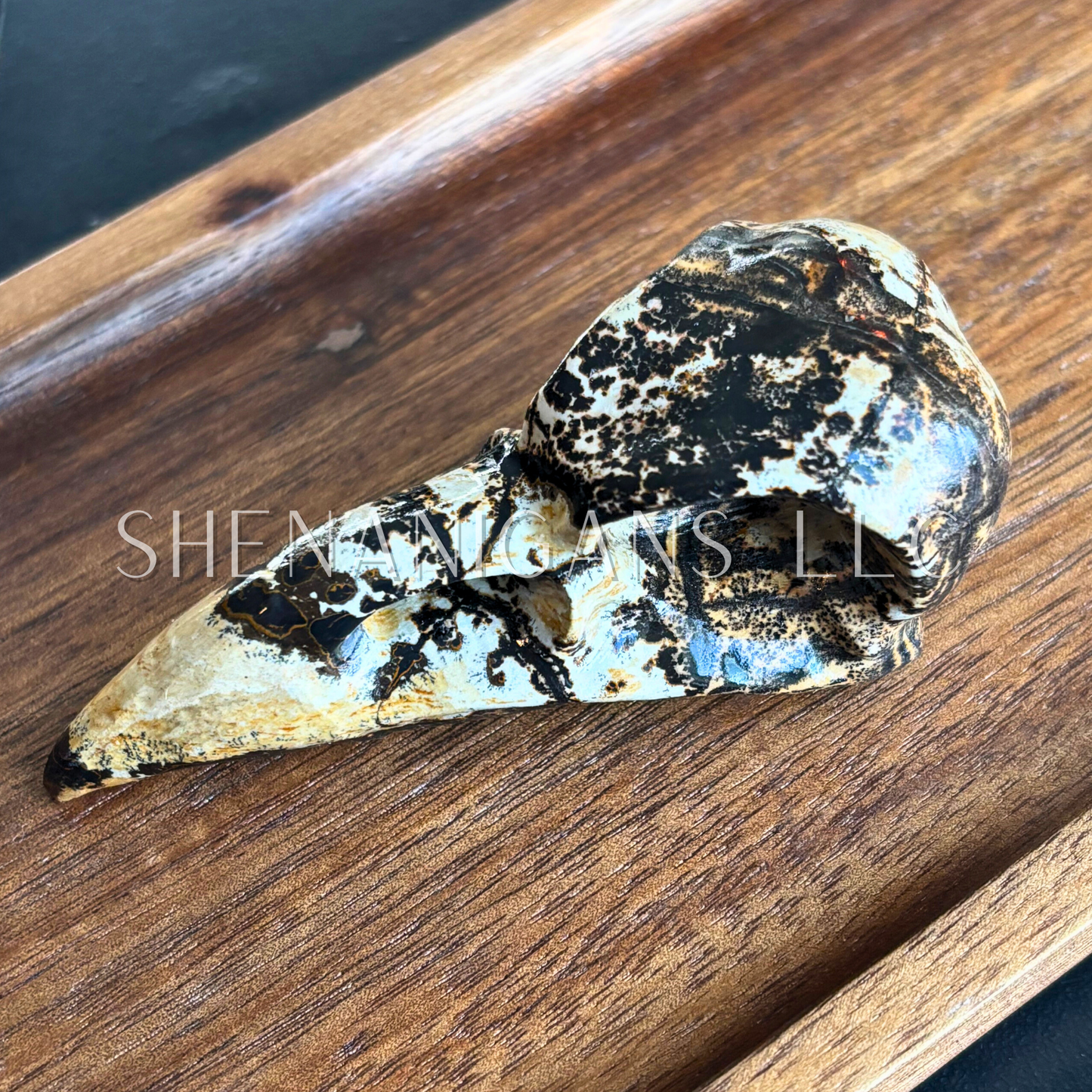 Raven Skull - Large - Crystal Carving