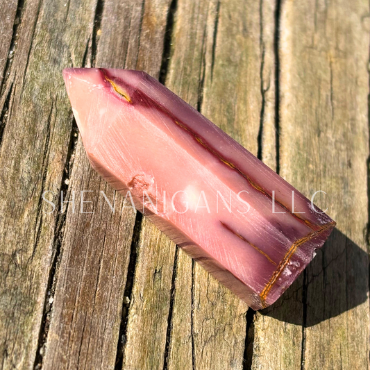 Mookite Jasper Polished Point Mineral Specimen Gemstone Crystal Obelisk Wand