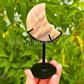 Moonstone Moon on Stand