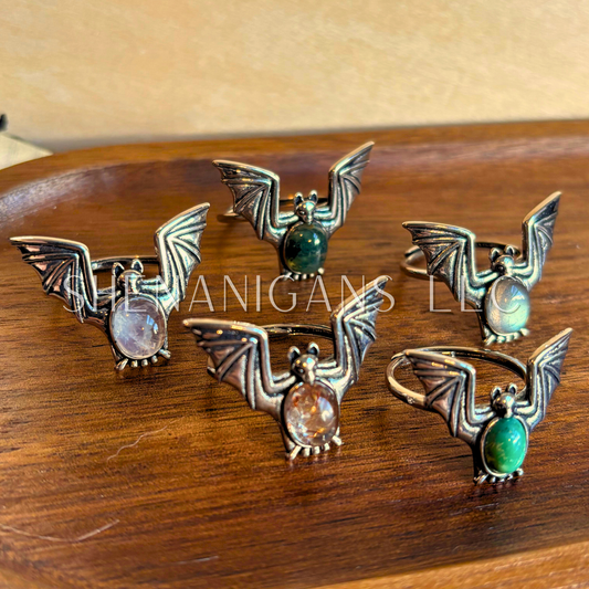 Crystal Bat Ring - Alloy Setting