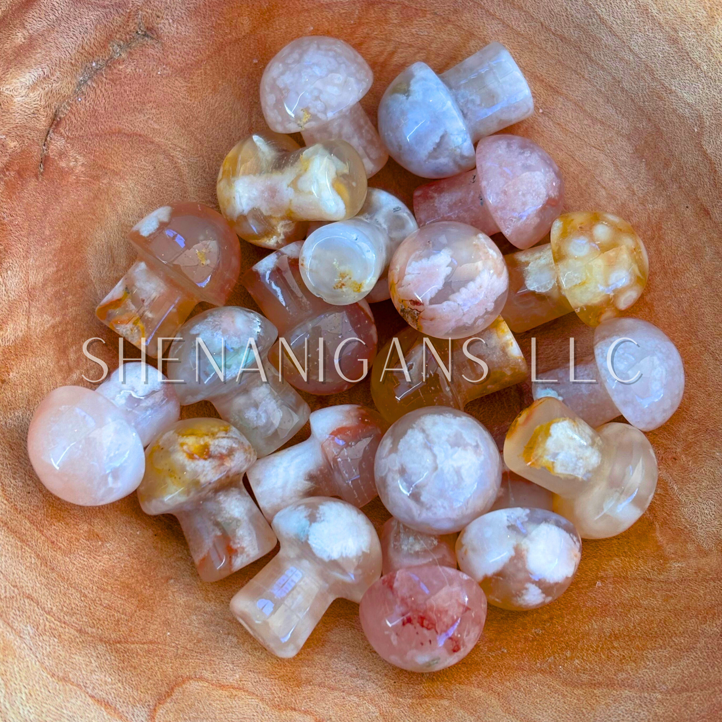 Mini Mushroom Crystal Carving – Natural Stone – Wholesale Available