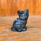 Sitting Cat - Med - Crystal Carving