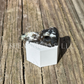 Raven Skull - Moss Agate - Crystal Carving