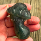 Mushroom Lady Body - Green Flourite - Crystal Carving