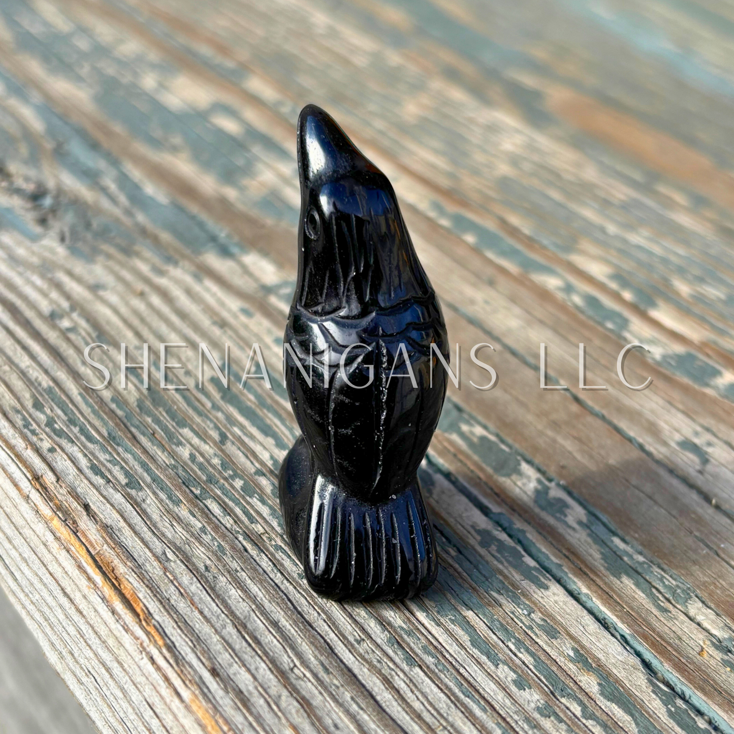 Medium Raven Carving