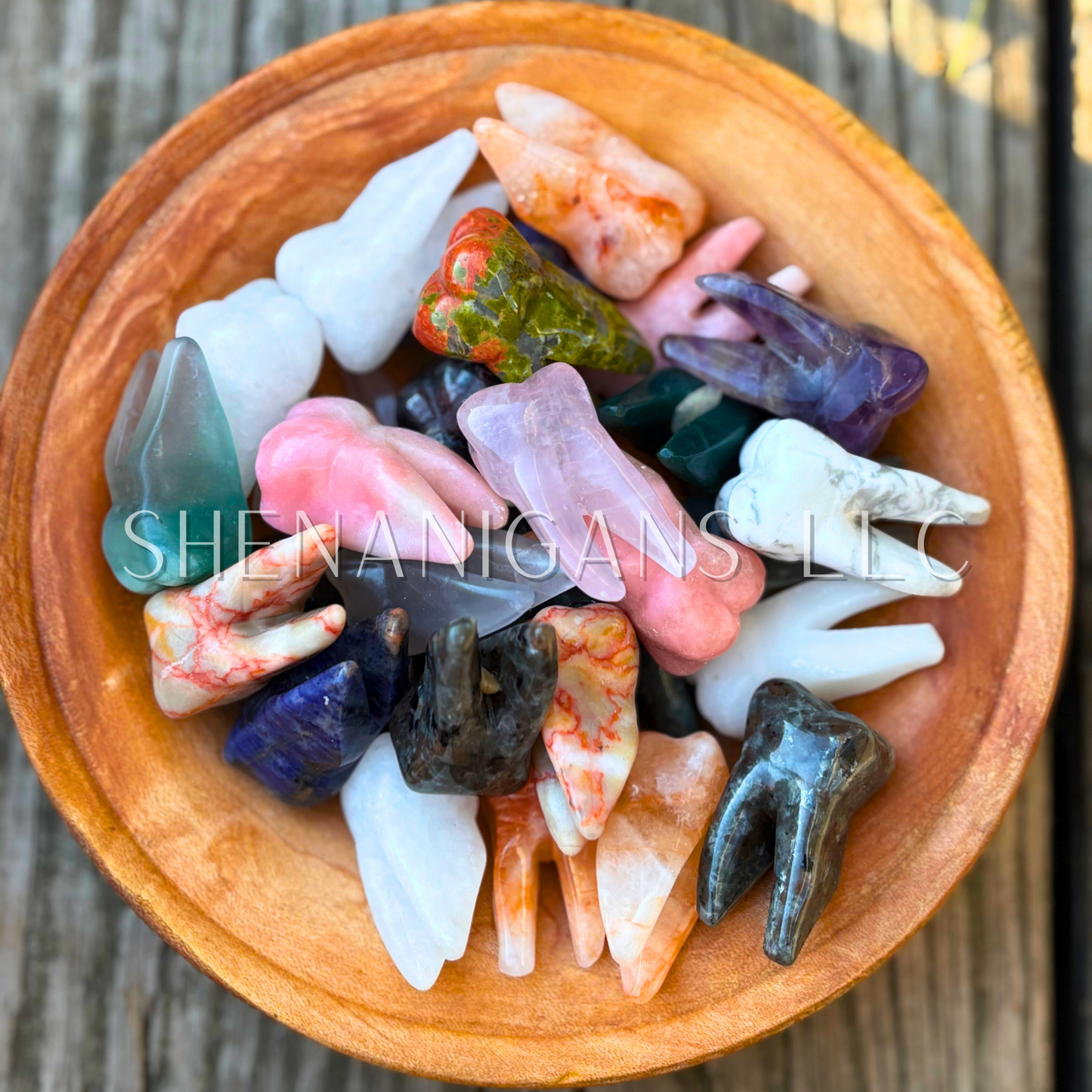 Tooth Crystal Carving – Strength & Vitality Symbol