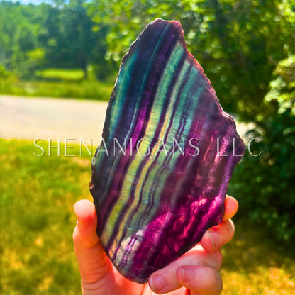 Rainbow Fluorite Slab