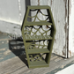 Curio Shelf Spider Web Coffin - 3 Shelf - Trinket, Desk, Crystal