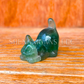 Stretching Cat - Small - Crystal Carving