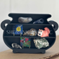 Curio Shelf Cauldron - 2 Shelf - Trinket, Desk, Crystal