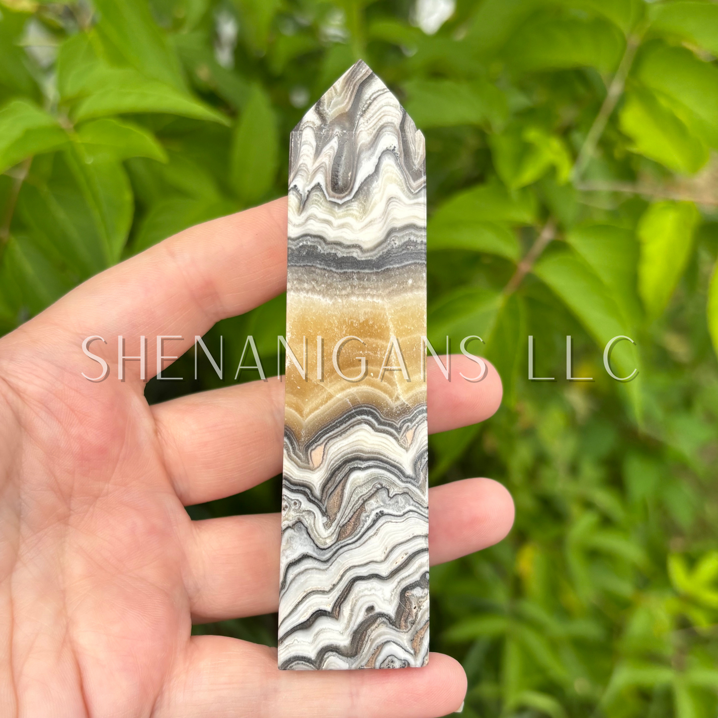 Zebra Calcite Point