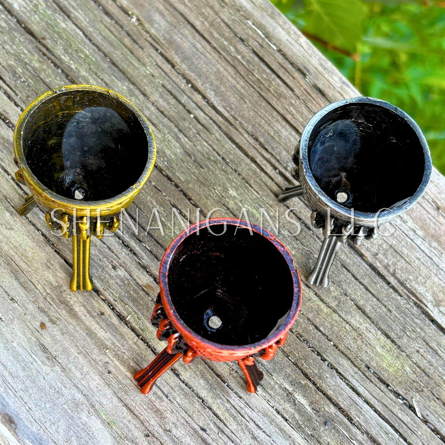 Cauldron Crystal Sphere Stand