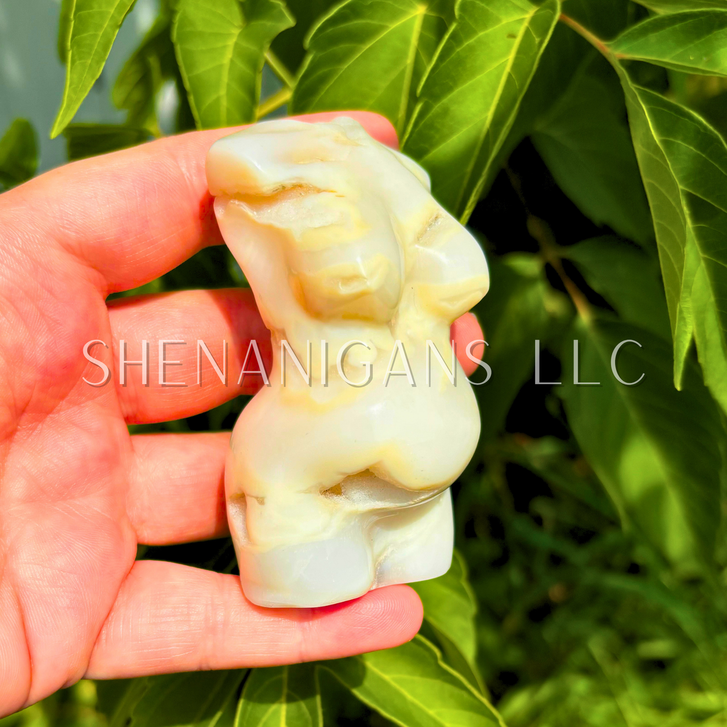 White Agate Pregnant Lady Body