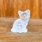 Sitting Cat - Med - Crystal Carving