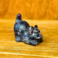 Stretching Cat - Small - Crystal Carving