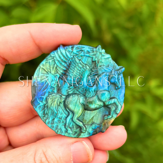 Pegasus - Flat Crystal Carving