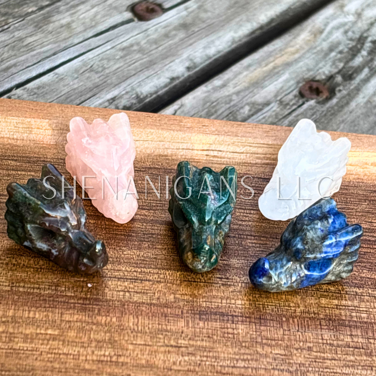 Tiny Dragon Head Crystal Carving – Strength & Protection