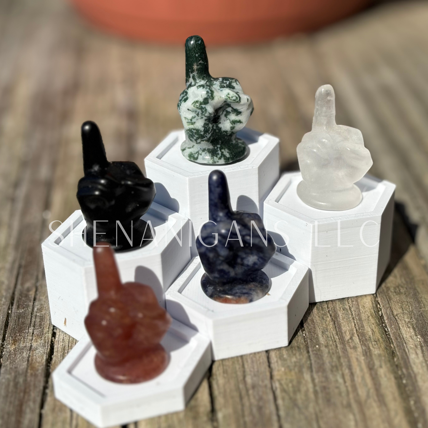 Middle Finger - Mini - Crystal Carving